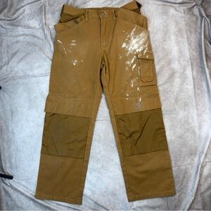 VINTAGE Skillers Workwear Double Knee Carpenter Pants 32x30 Distressed